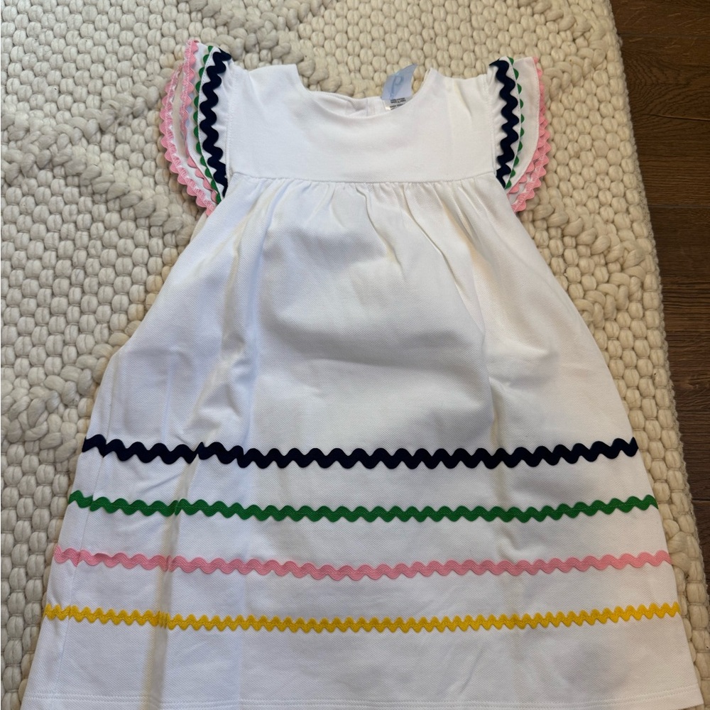 NEW Bella Bliss White Rickrack Girl’s Dress